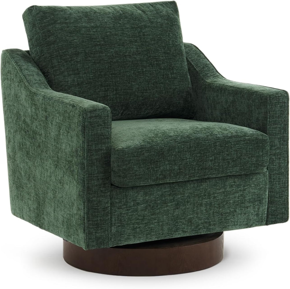 VINGLI Mid-Century Modern Swivel Accent Chair, 360°Upholstered Armchair, Home...