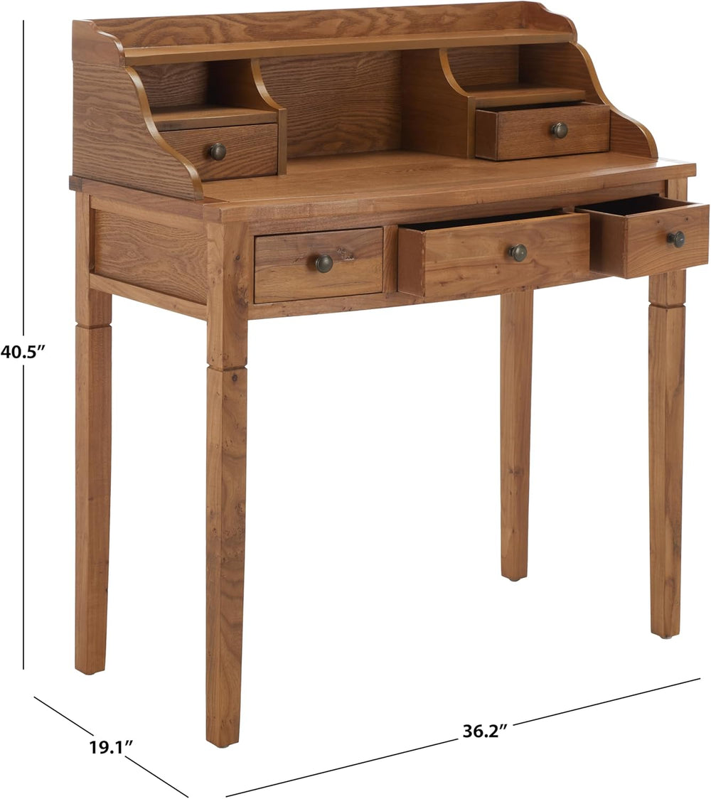 SAFAVIEH Landon Writing Wood Computer Desk, 36.2" Oak AMH6516A