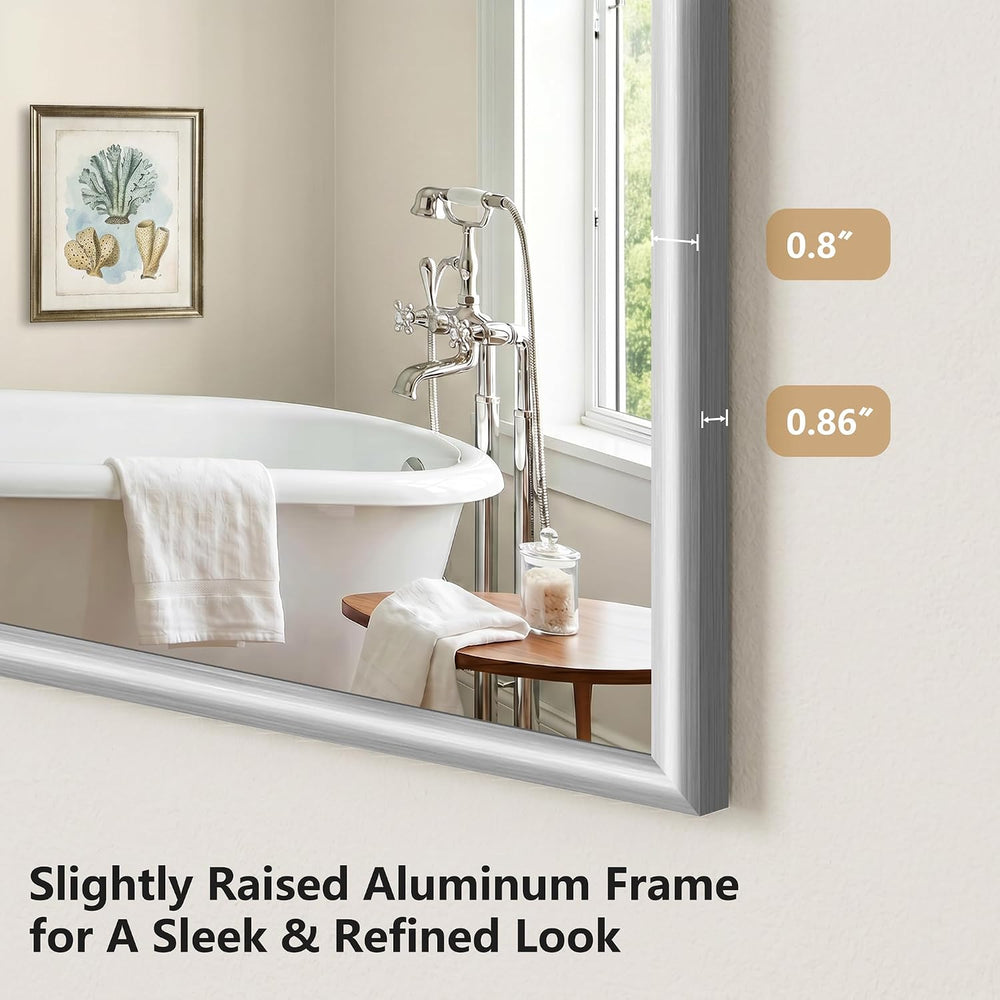 FORBATH Bathroom Mirror for Over Sink, 24x30 Inch Silver Vanity Mirror
