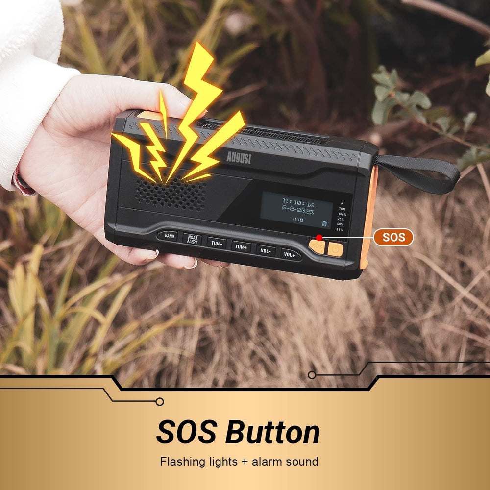 August MB291B NOAA Emergency Weather Radio & AM/FM