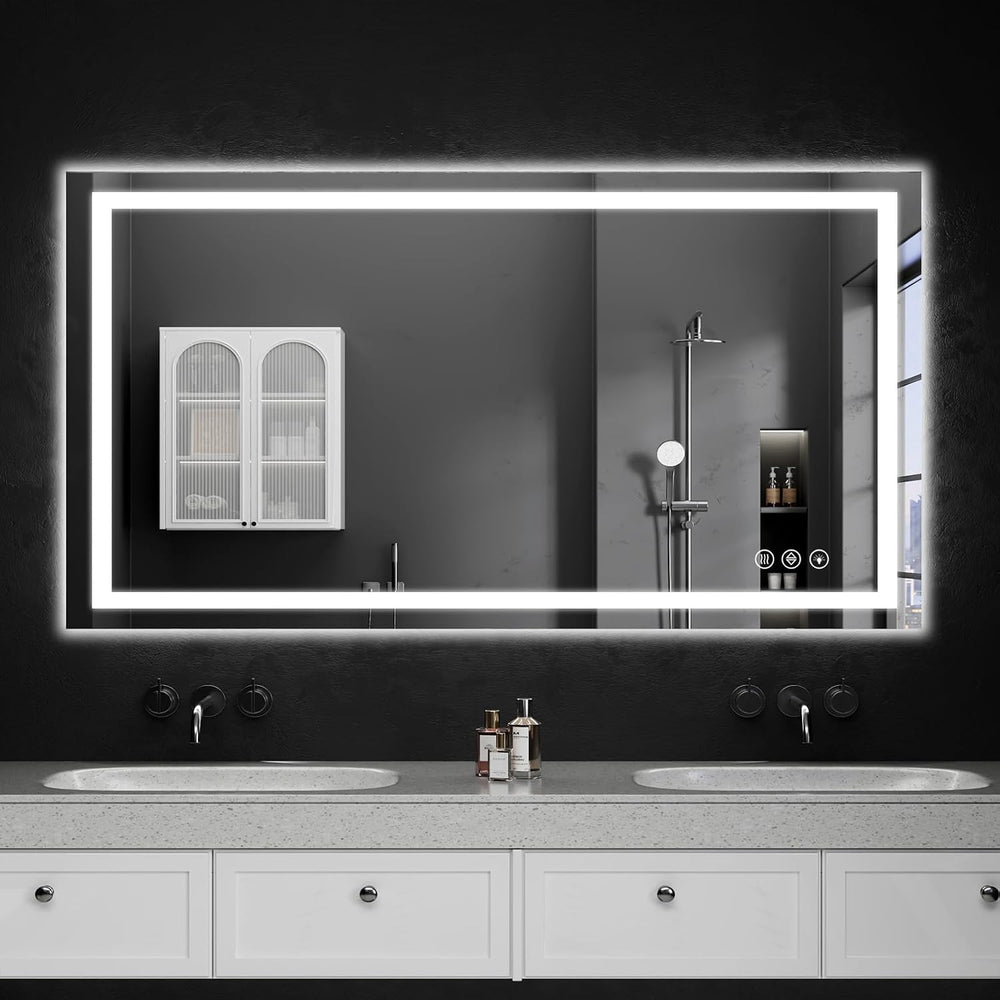 30"x48" LED Bathroom Mirror with Lights | Dimmable,Anti-Fog,Bathroo...