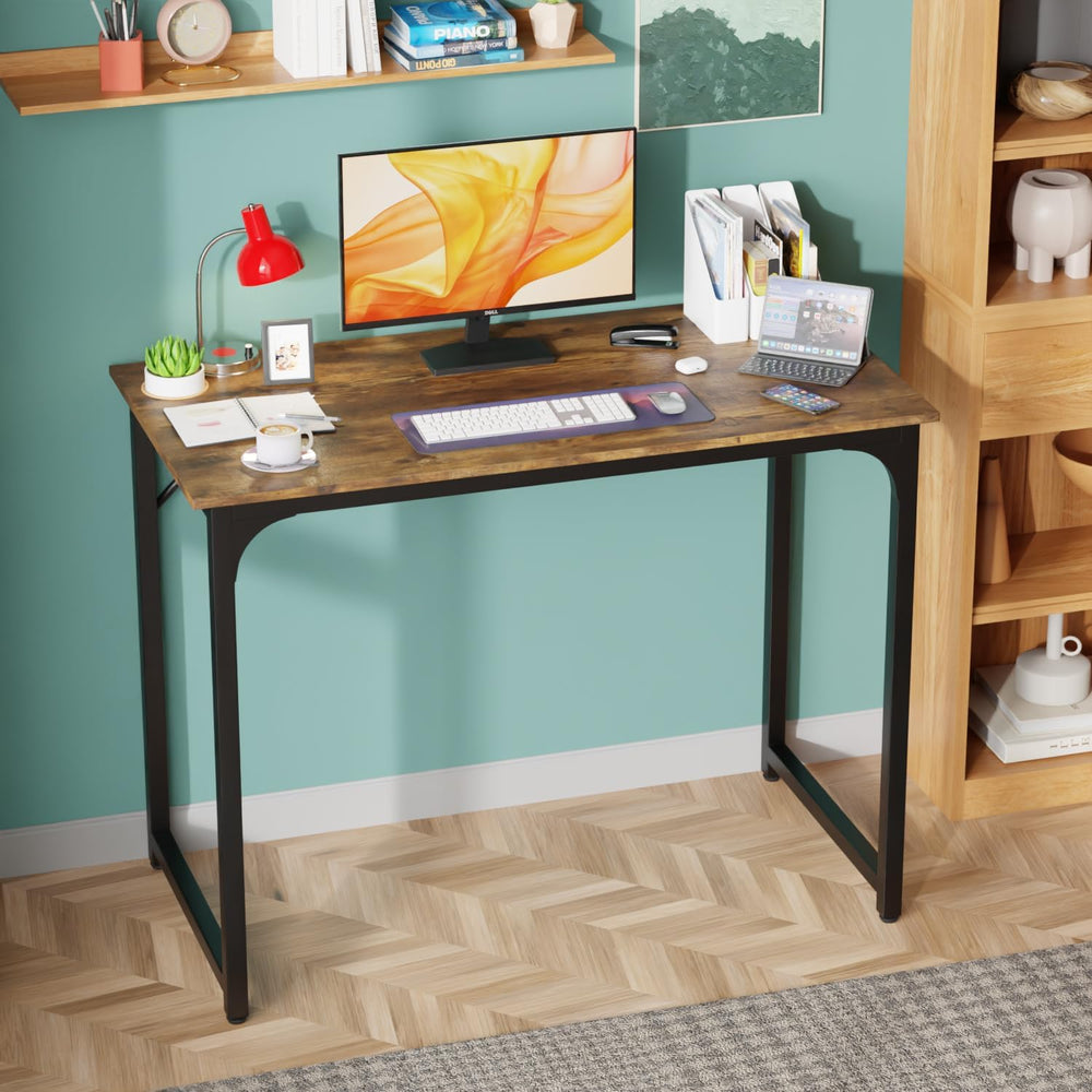 PayLessHere | 39 Inch Computer Desk | Vintage | Sturdy Office Desk