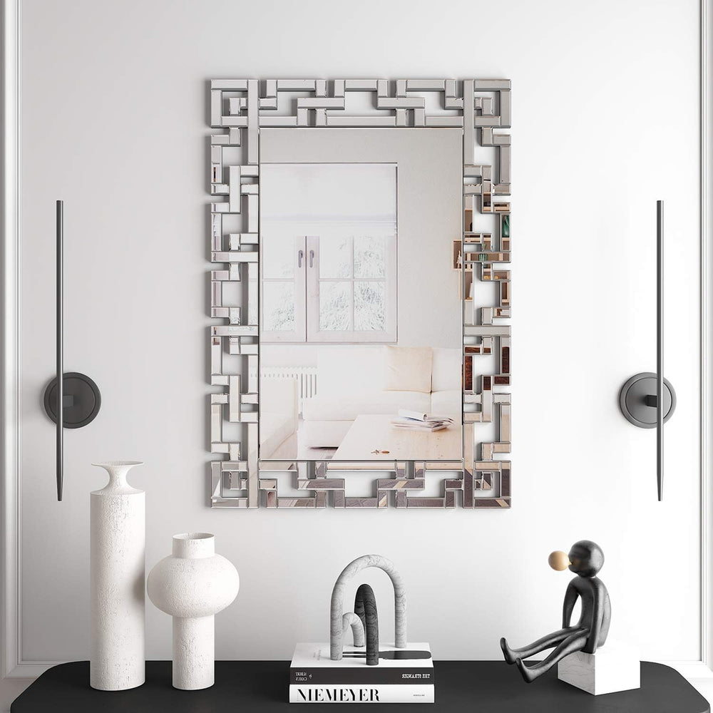 KOHROS 28"x 40" Large Rectangle Wall Mirror for Living Room Decor, ...