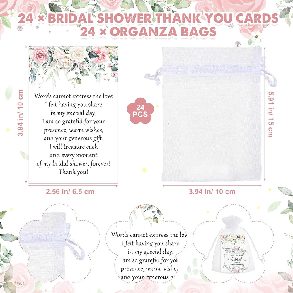 XunYee 24 Sets Bridal Shower Favors for Guests Flower Design Makeup Mirrors L...