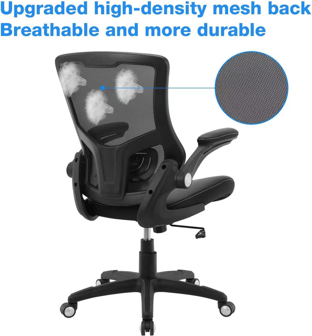 Office Chair Ergonomic Desk Chair, Computer PU Leather Home Office Chair, Swi...