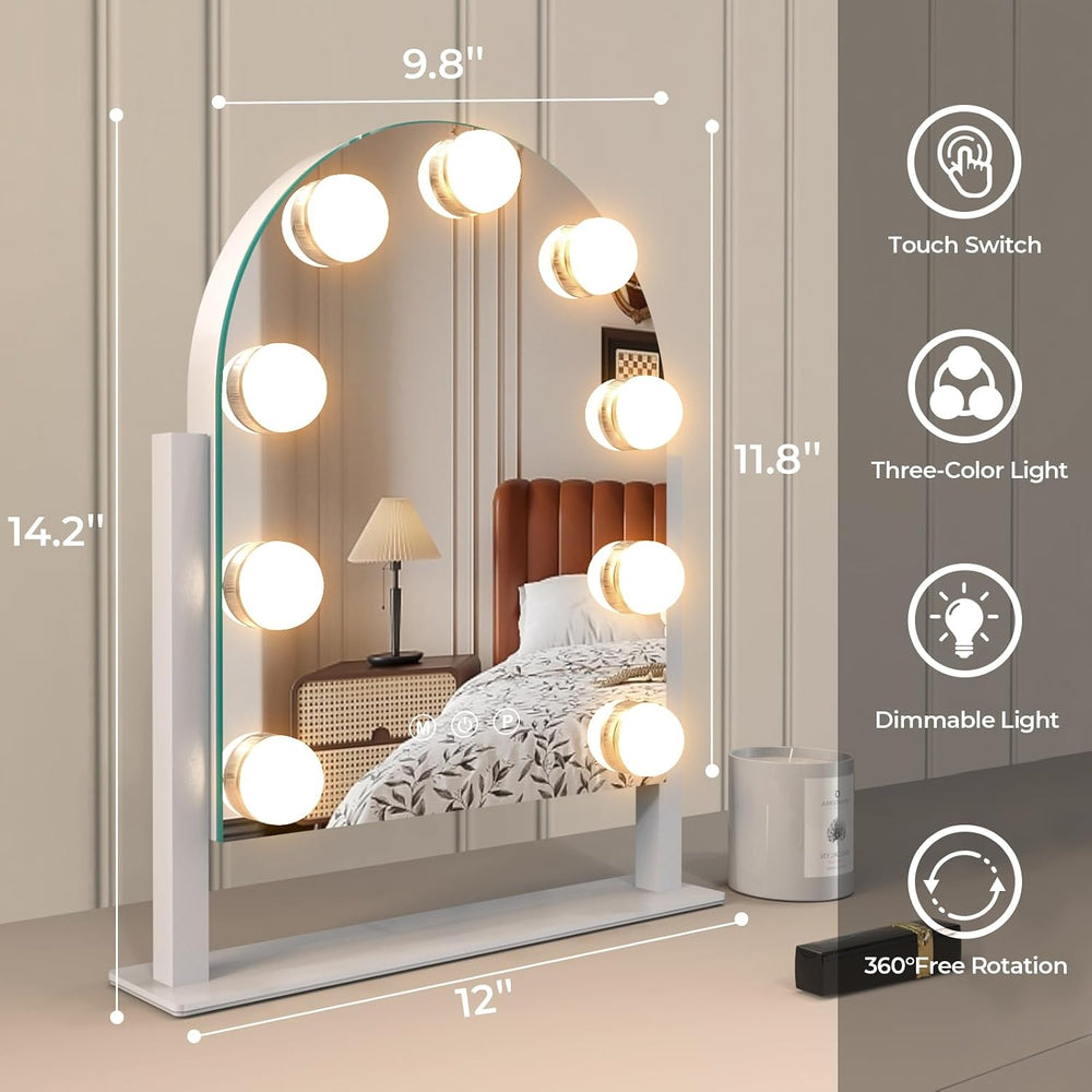 ZL ZELing Makeup Mirror with Lights, Vanity Mirror with Lights, Lighted Makeu...