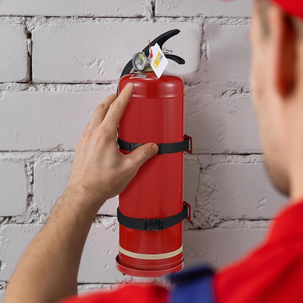 Suzile Fire Extinguisher Bracket Wall Mount, Heavy Duty Metal Holder, 2 Pcs