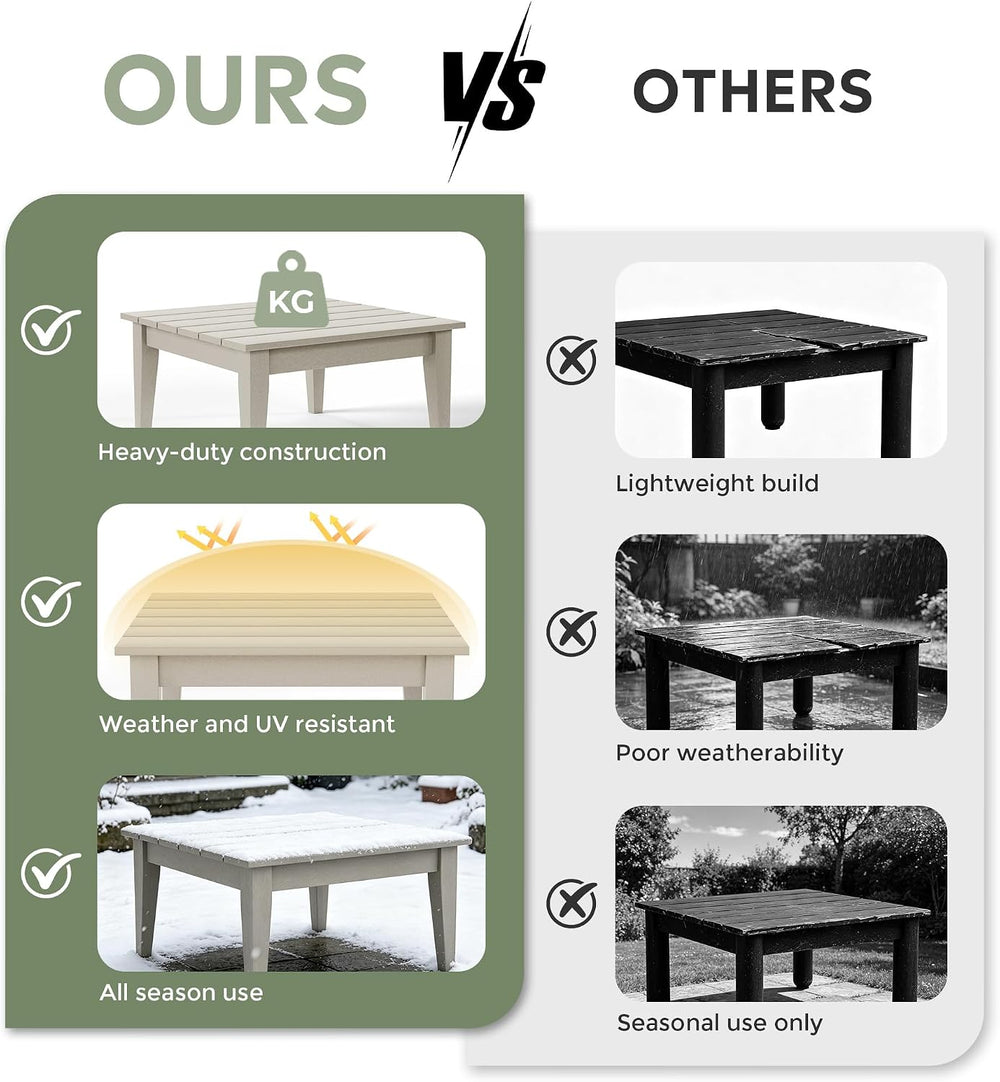 WestinTrends 32 Inch Ashore Outdoor Coffee Table, Sand