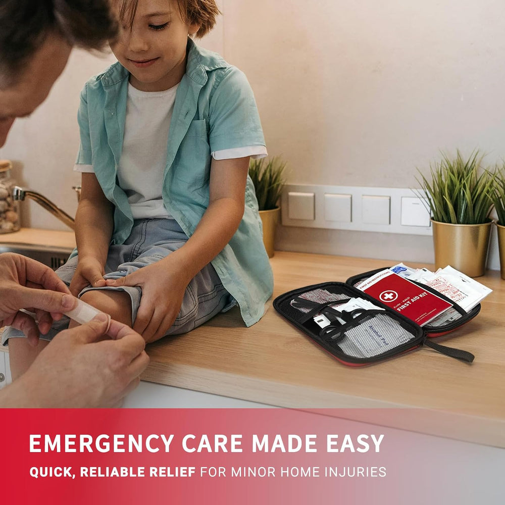 @AL21 All-Purpose First Aid Kit 184 Pieces, Emergency Kit for Home, Travel, C...