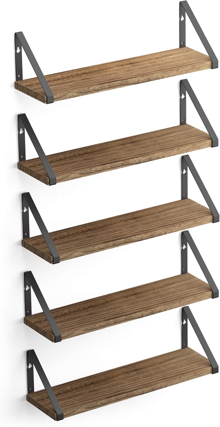 Wallniture Ponza 17'' x 4.5'' Floating Wall Shelf Bathroom, S...