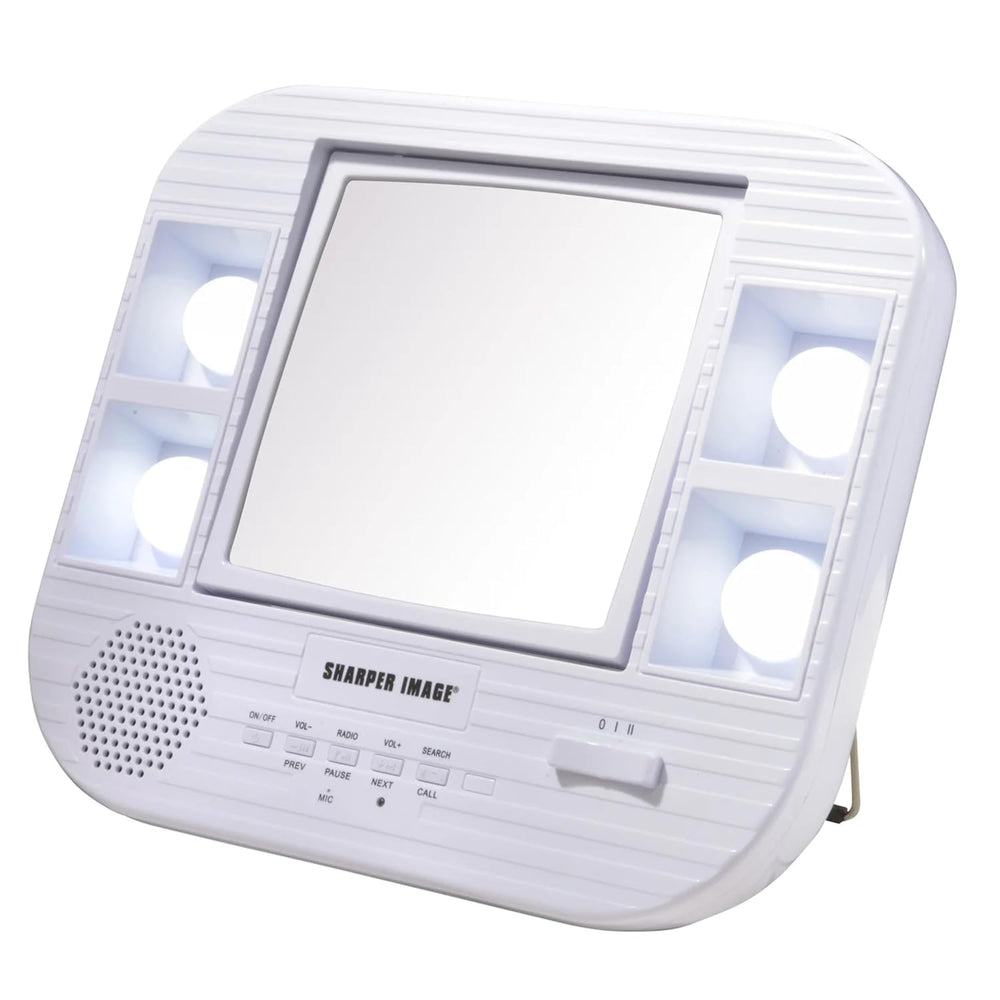JERDON Lighted Makeup Mirror with 5X Magnification - White - J1025