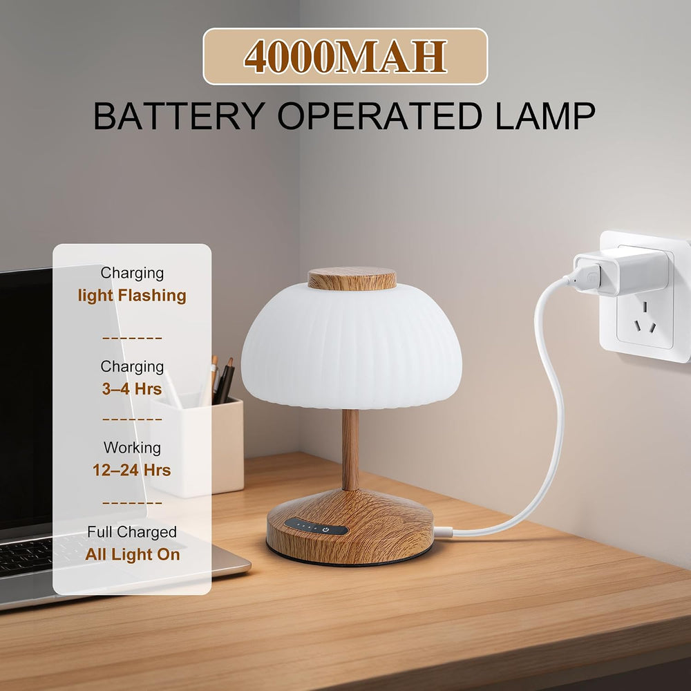 Spa-Like Shower Lamp, Wood Grain