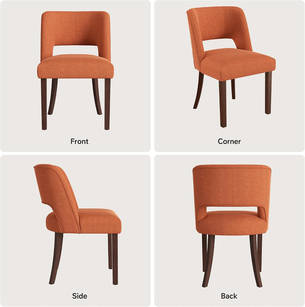Dining Chairs Set of 1,Modern Dining Room Chairs with Thick Cushions,Linen Up...