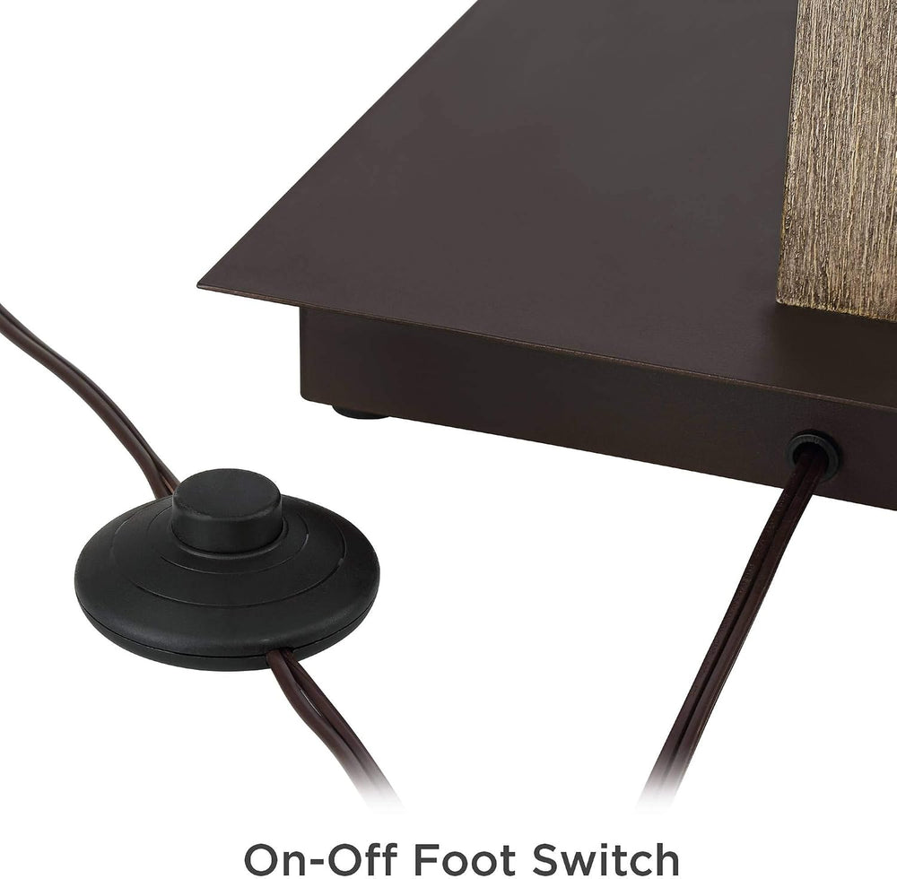 Gentry 71 1/2" Tall Bronze 2-Light Downbridge Arc Floor Lamp
