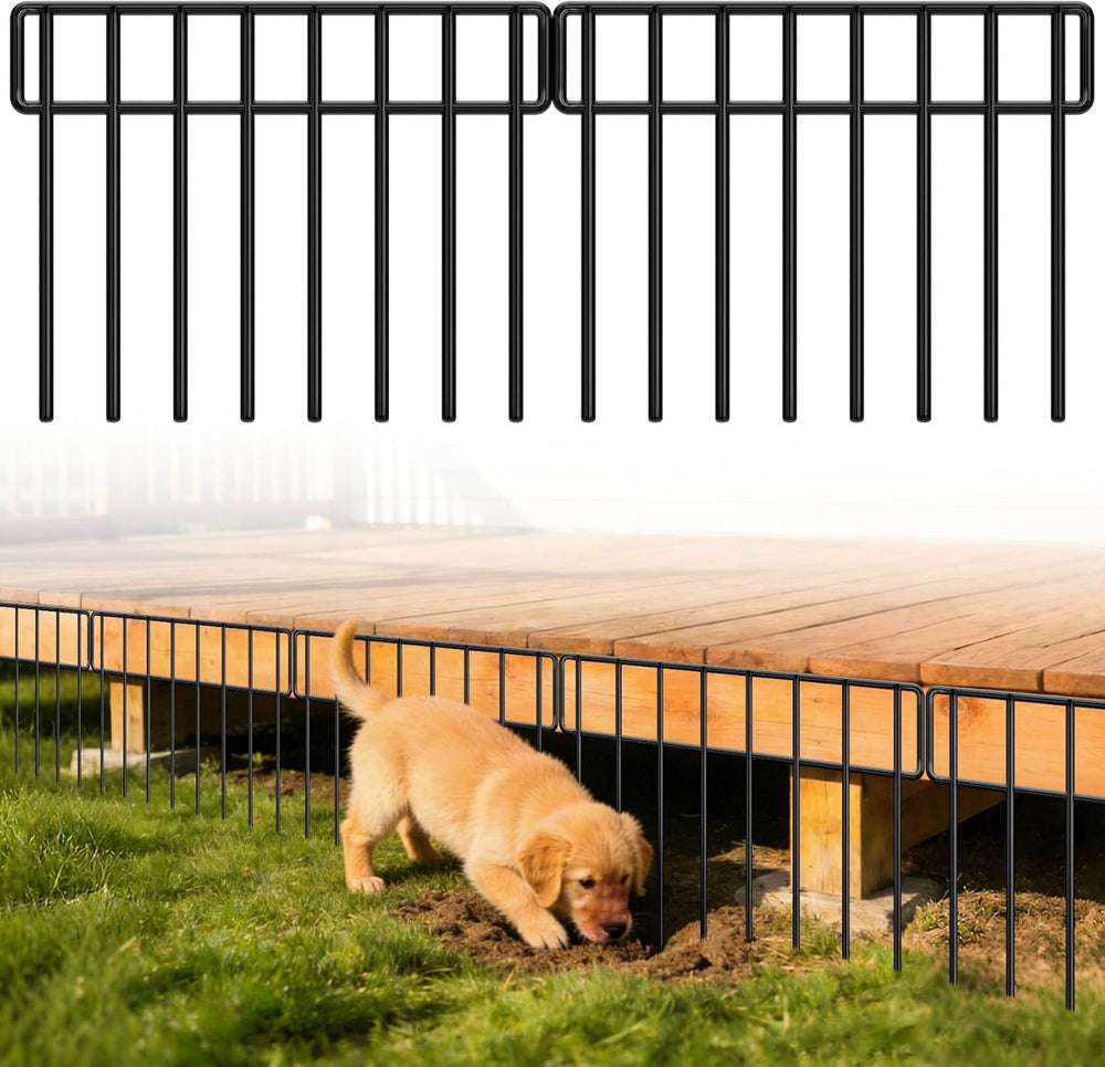 HIHADUUM 30Ft(L) X 13Inch(H) Animal Barrier Fence - 21 Pack Garden Fence Anim...