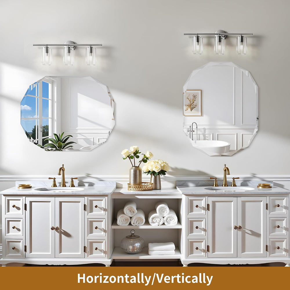30x36 Inch Beveled Oval Bathroom Mirror