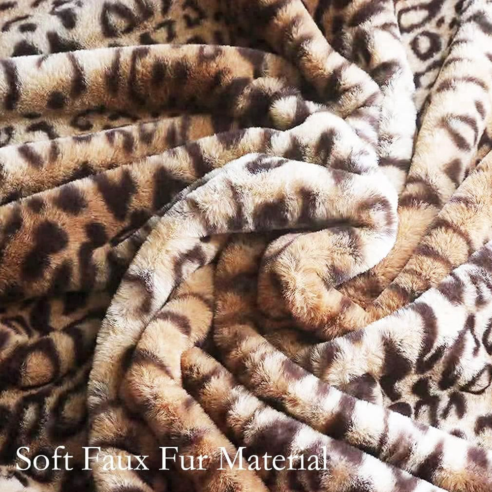 Faux Fur Throw Pillows Decorative Square Couch Pillow Covers 18x18 Brown