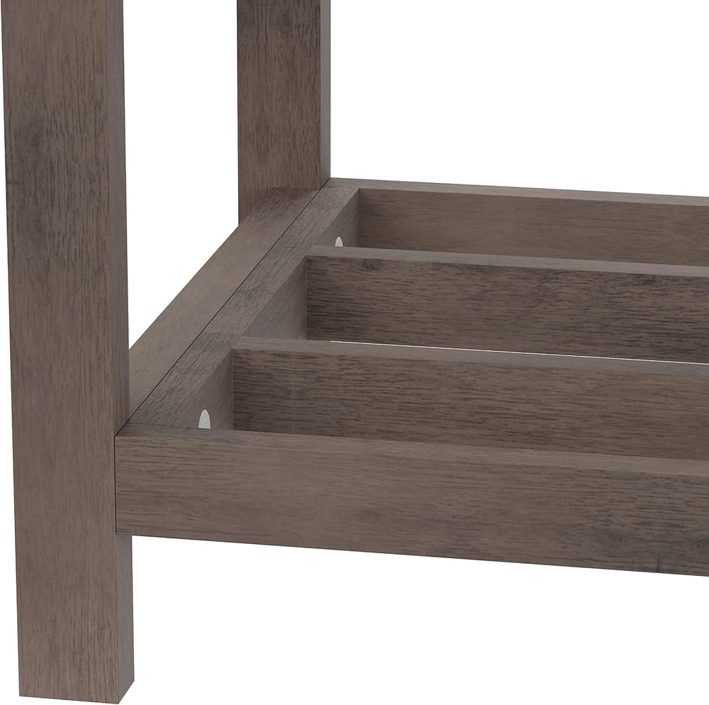 Hillsdale Furniture Amelia Vanity Stool, Antique Gray