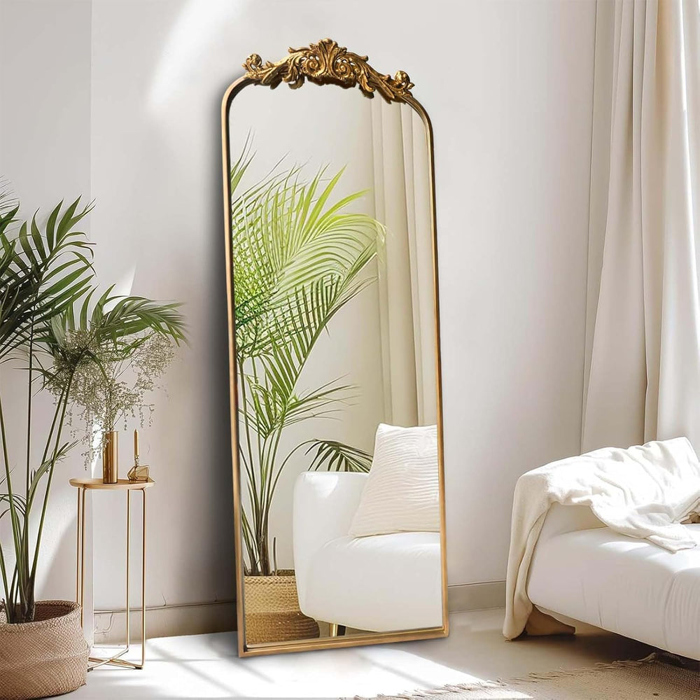 HQiJun Full Length Wall Mirror Decorative Full Body Mirrors Traditional Antiq...