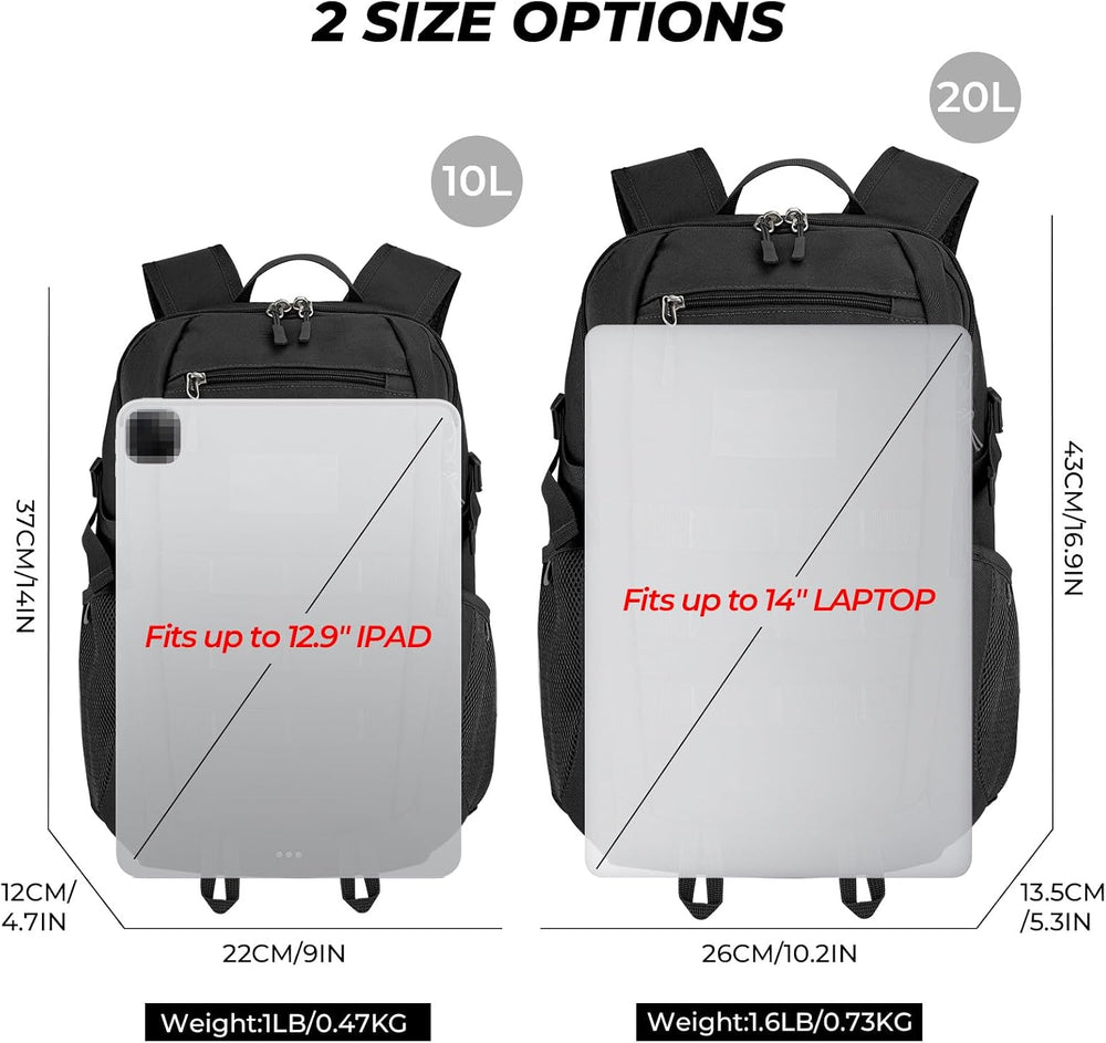 ArcEnCiel 10L/20L Mini X-Small Tactical Backpack MOLLE Daypack Gear Pack Camp...
