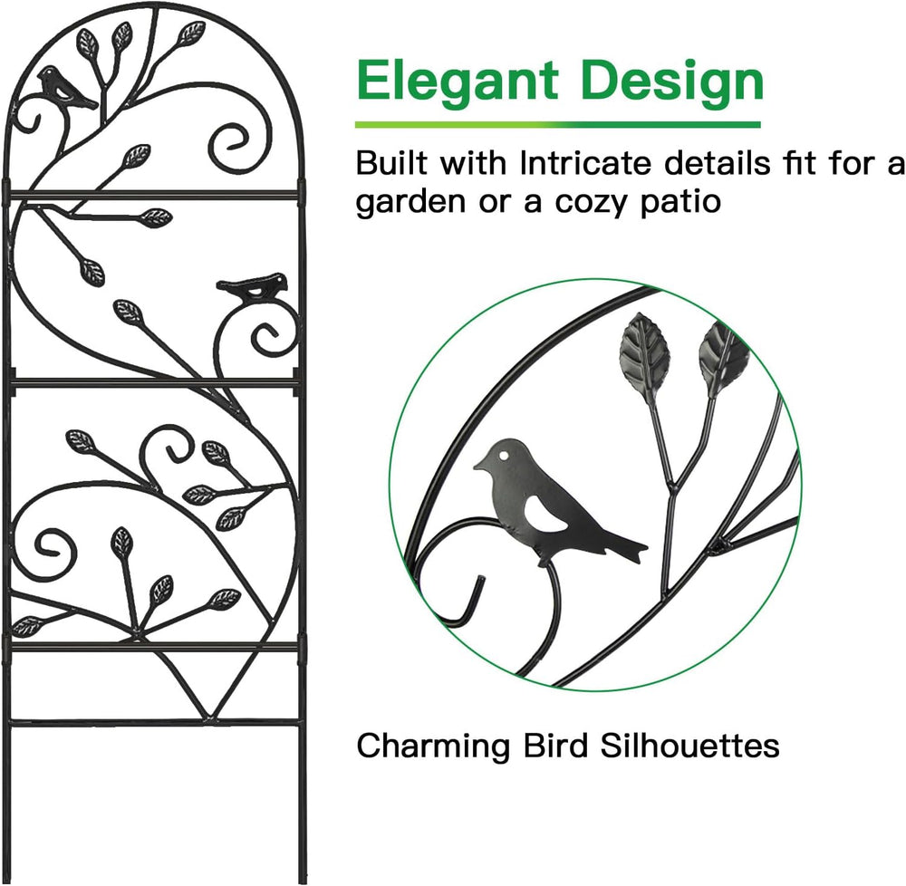 Amagabeli 4 Pack Garden Trellis for Climbing Plants Outdoor 46" x 15&quo...