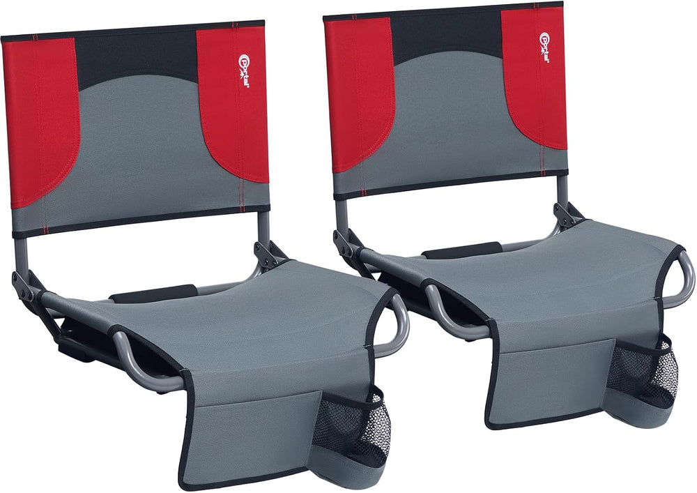 Portal Folding Bleacher Seats with Backs and Cushion, Stadium Chair