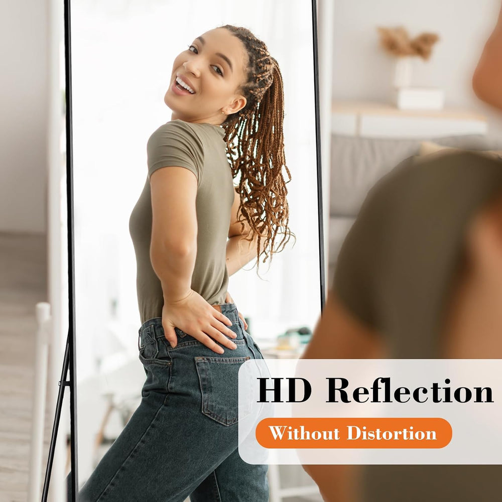 Sweetcrispy 56"x15" Full Length Mirror, Standing Full Body Mirror, ...