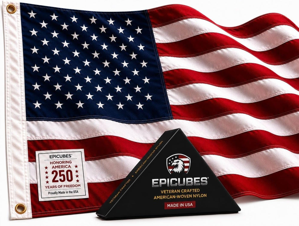 American Flags for Outside 3x5, Made in USA, Heavy Duty 210D Nylon