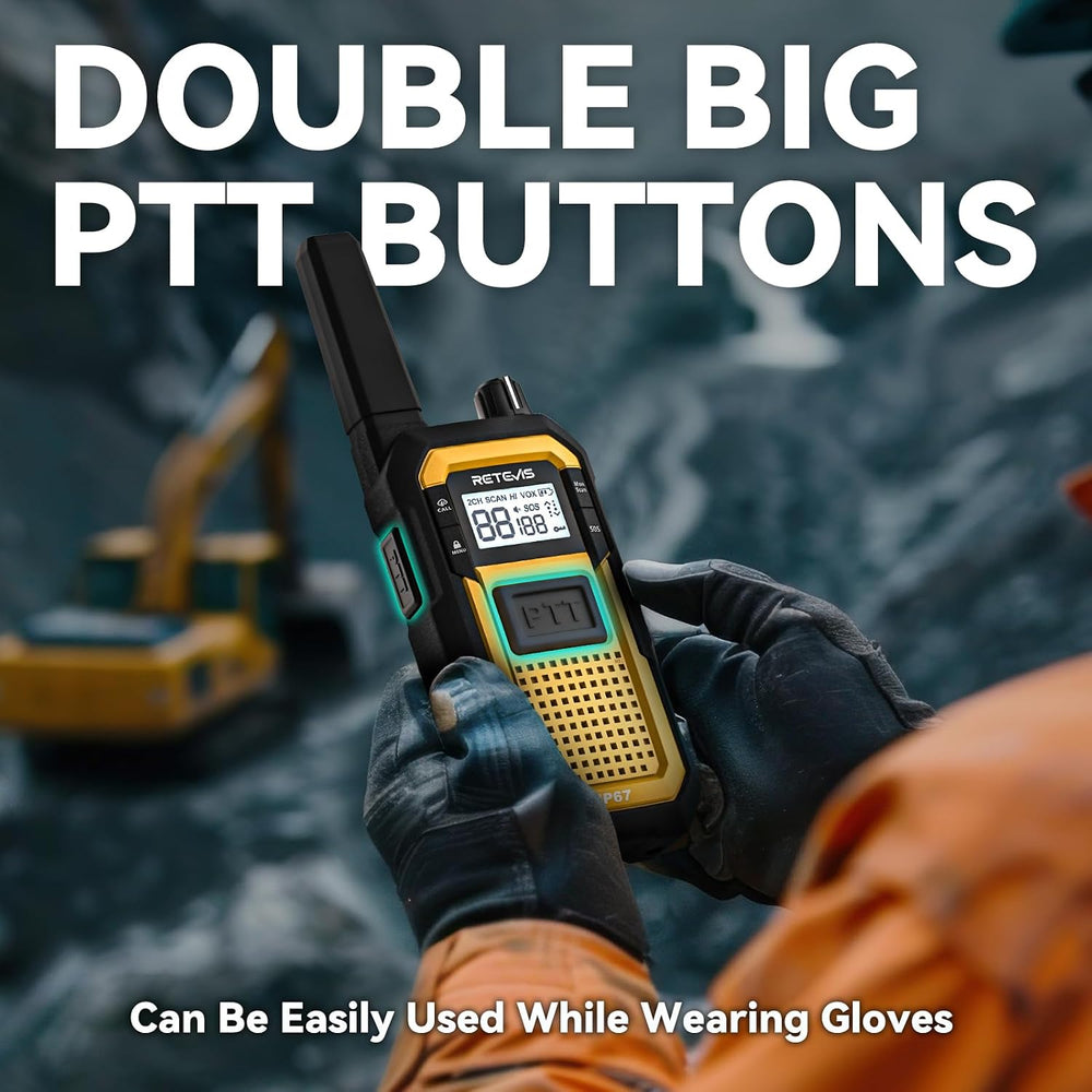 Retevis RB48 Walkie Talkies for Adults, Heavy Duty 2 Way Radios Long Range