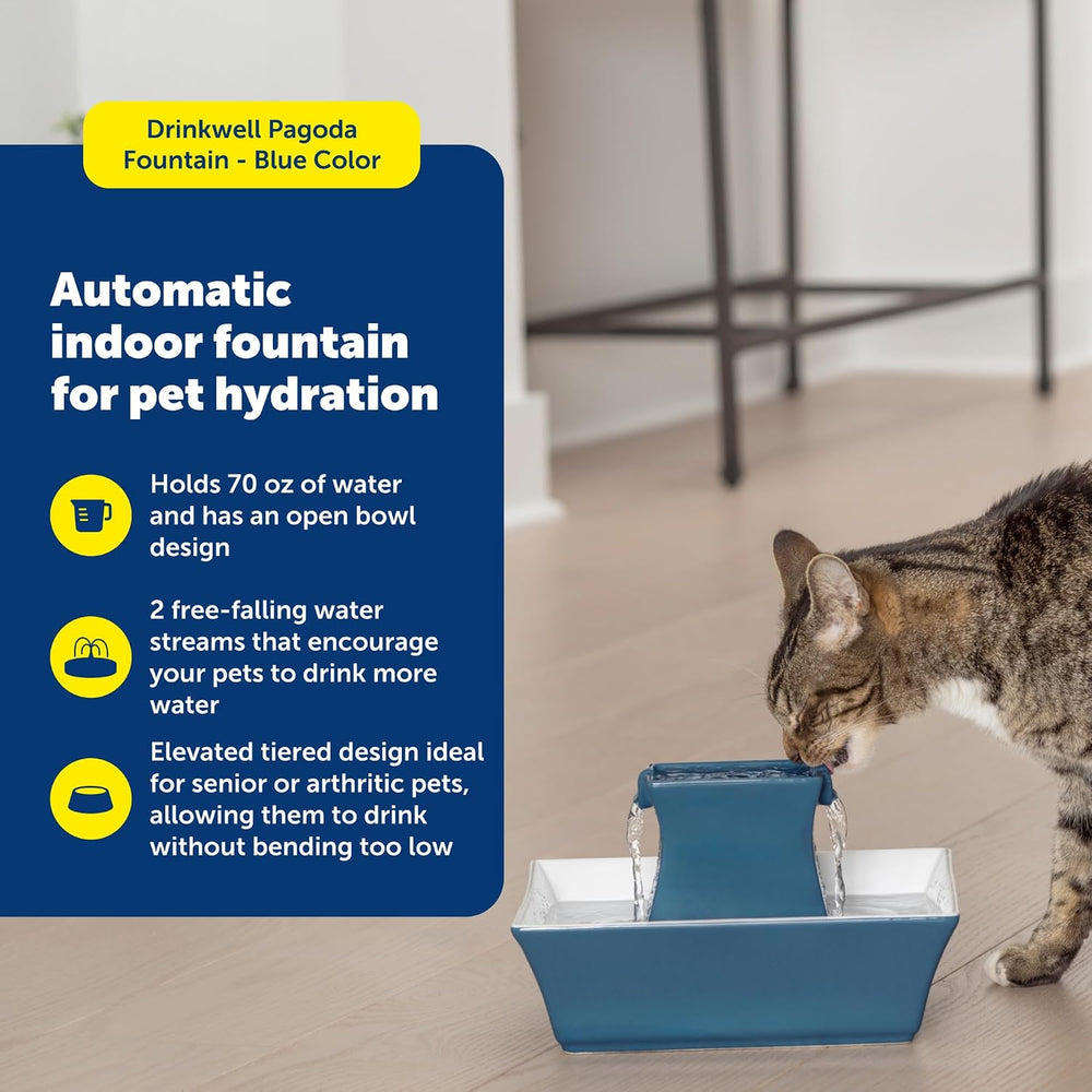 PetSafe Cat and Dog Water Fountain - Automatic Water Dispenser - Drinkwell Pa...