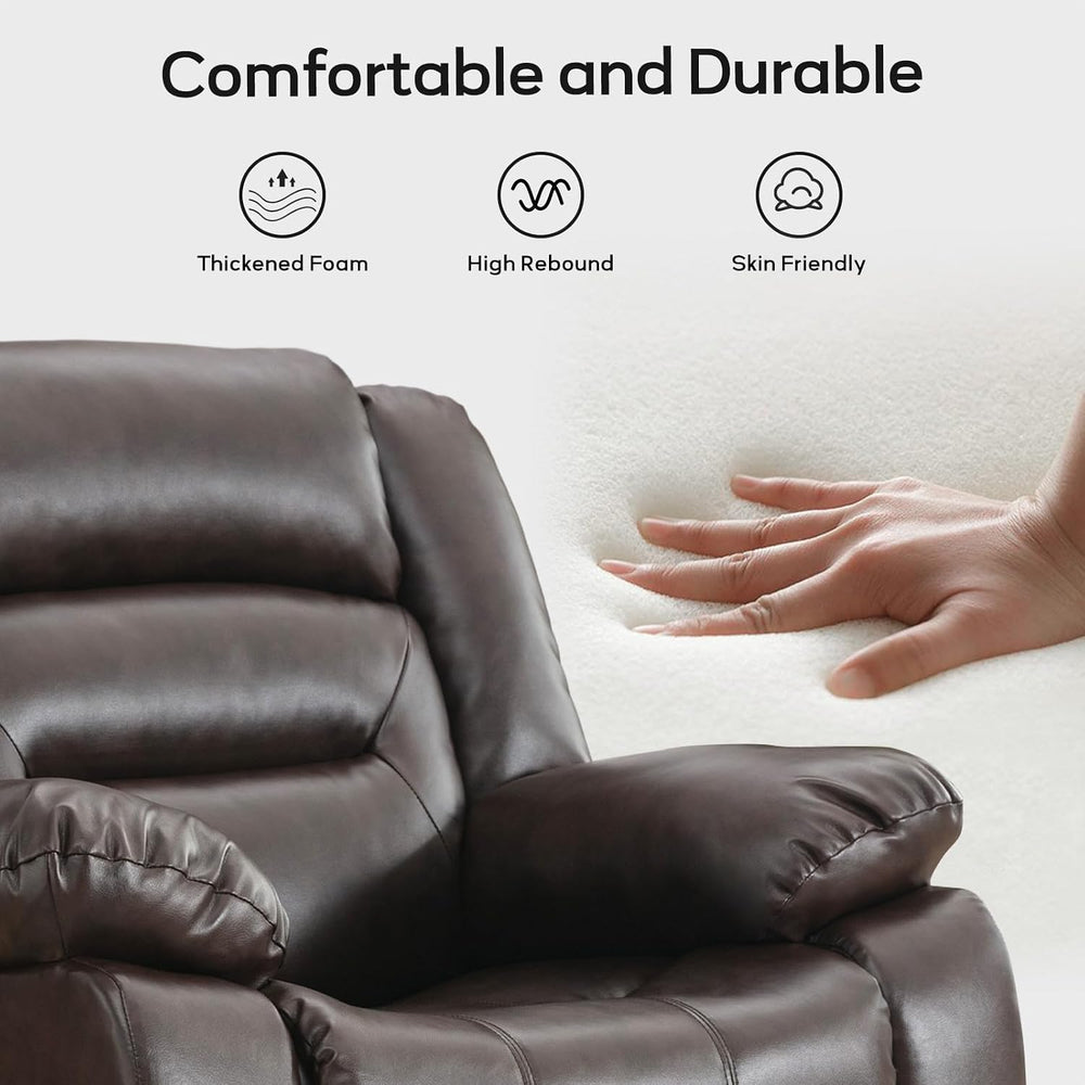 EBELLO Faux Leather Power Recliner Sofa Set, Electric Recliner Chair, Lovesea...