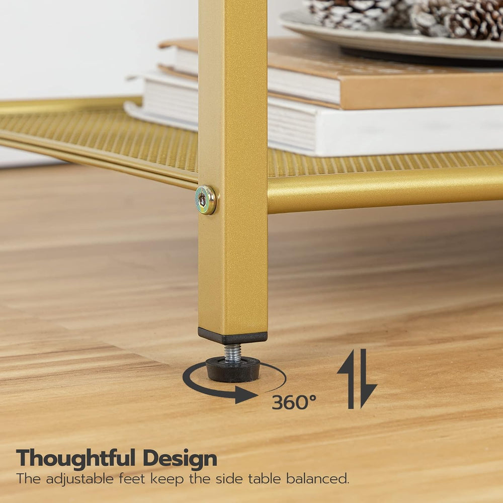 HOOBRO Side Table with Charging Station, Set of 2 End Tables with USB Port