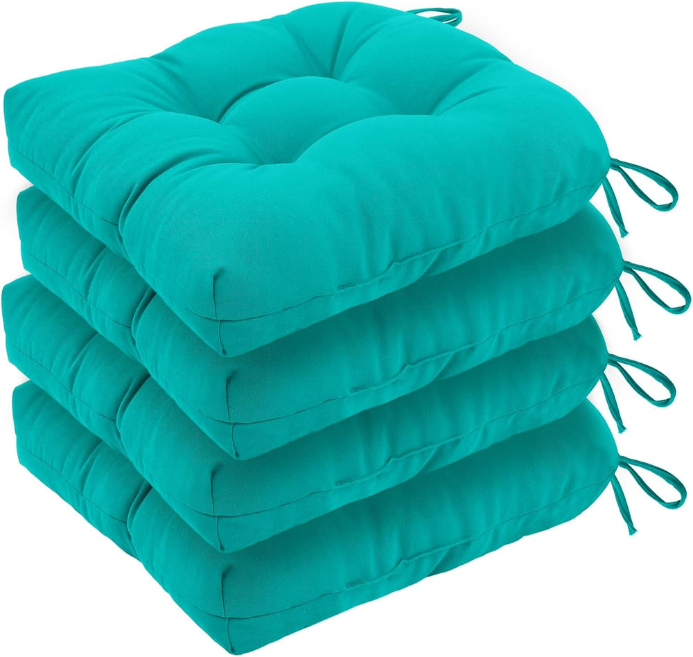idee-home Outdoor Chair Cushions Set of 4, Patio Seat Cushions