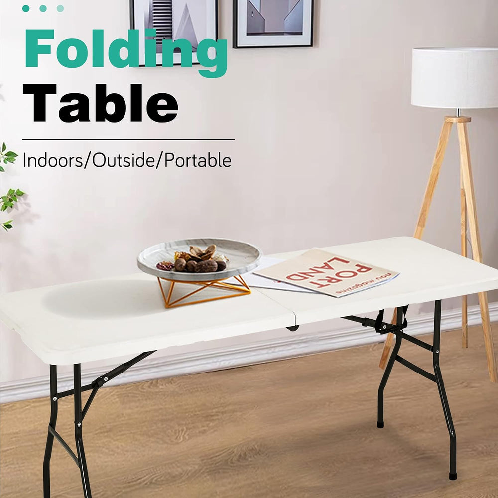 PayLessHere | 6FT Folding Table | White | Portable Plastic Table