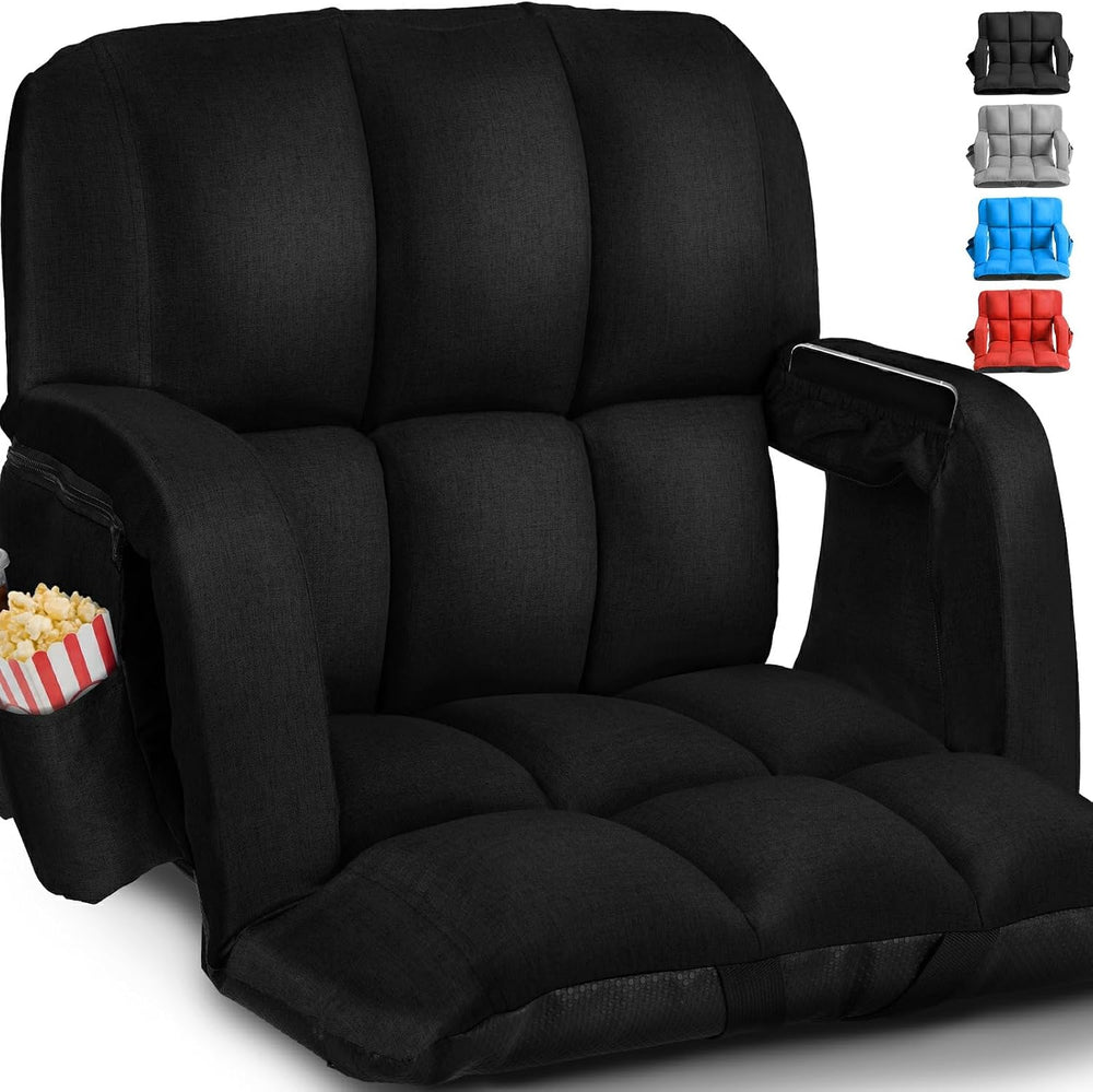 Stadium Seats with Back Support Wide, 4.7" Padded Bleacher Seat, 6-Posit...