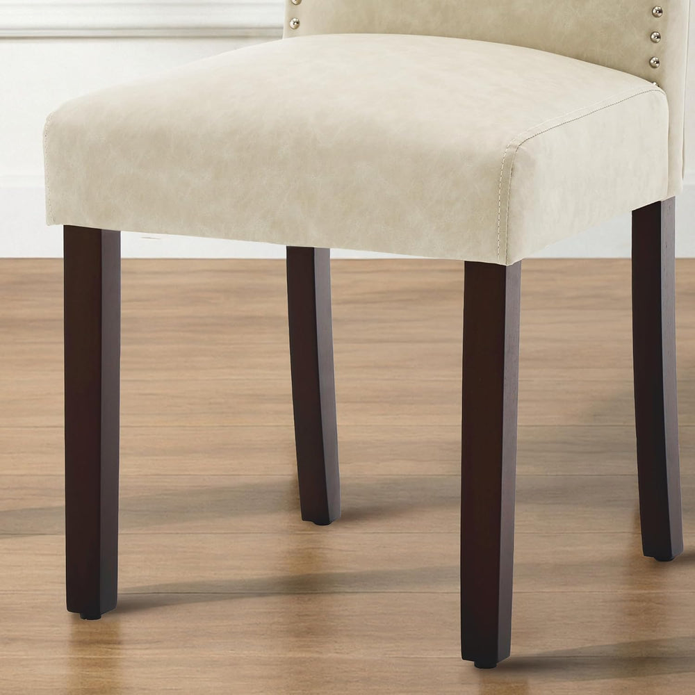 Upholstered Dining Chair Modern Parsons Stylish Kitchen Diner Set of 2