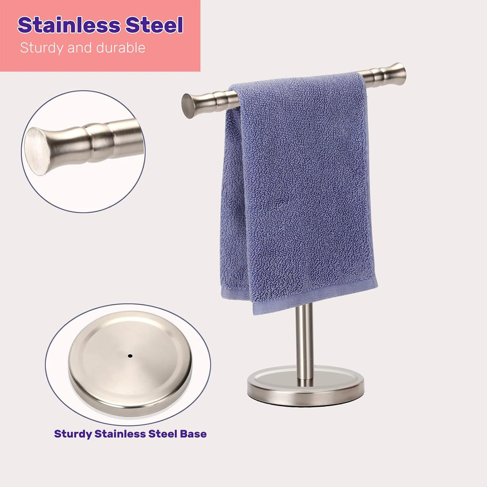 Hand Towel Holder Stand for Bathroom Vanity Countertop SUS304 Stainless Steel...