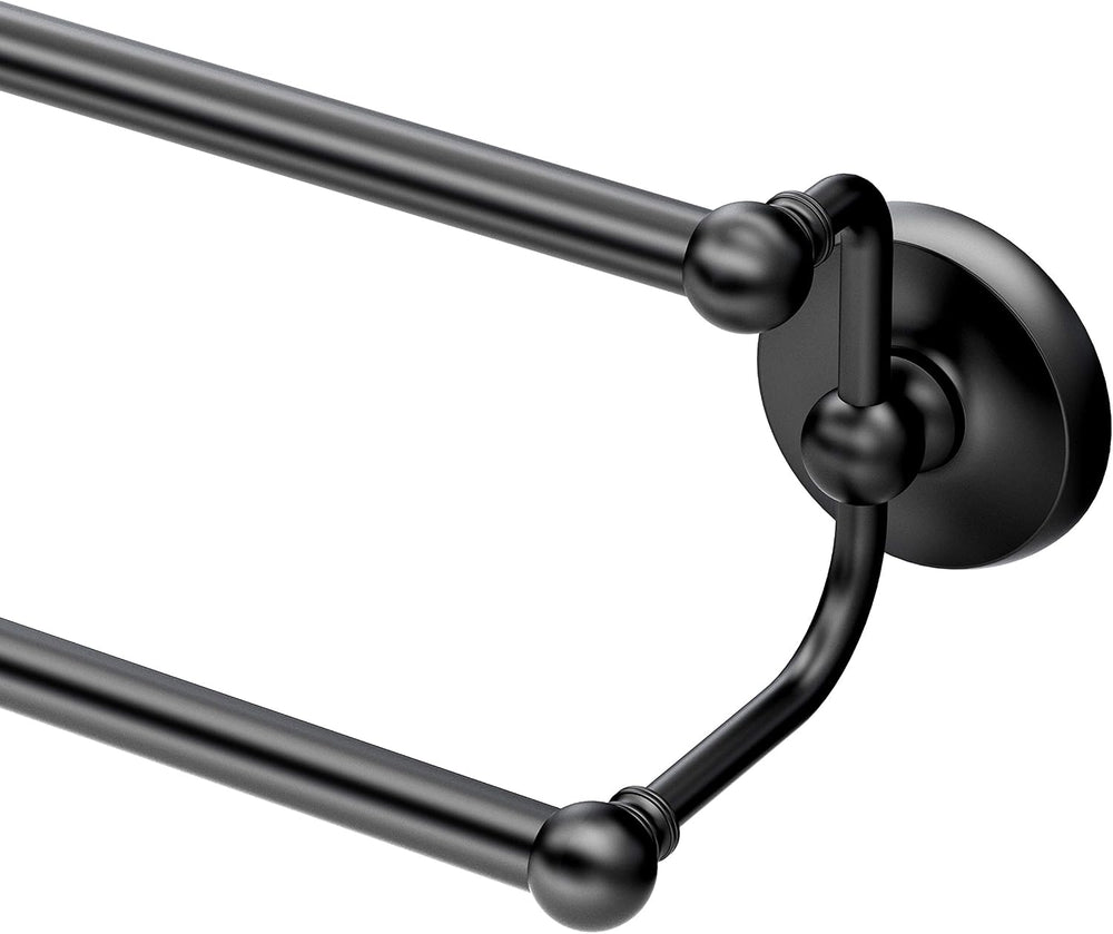 Gatco 5375MX Designer II Double Towel Bar, 24 Inch, Matte Black/Wall Mounted ...