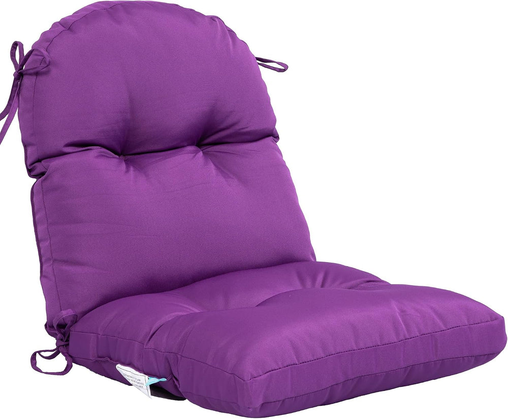 QILLOWAY Tufted Outdoor Chair Cushion Set of 4, Waterproof 43x20x4 Inch Non S...