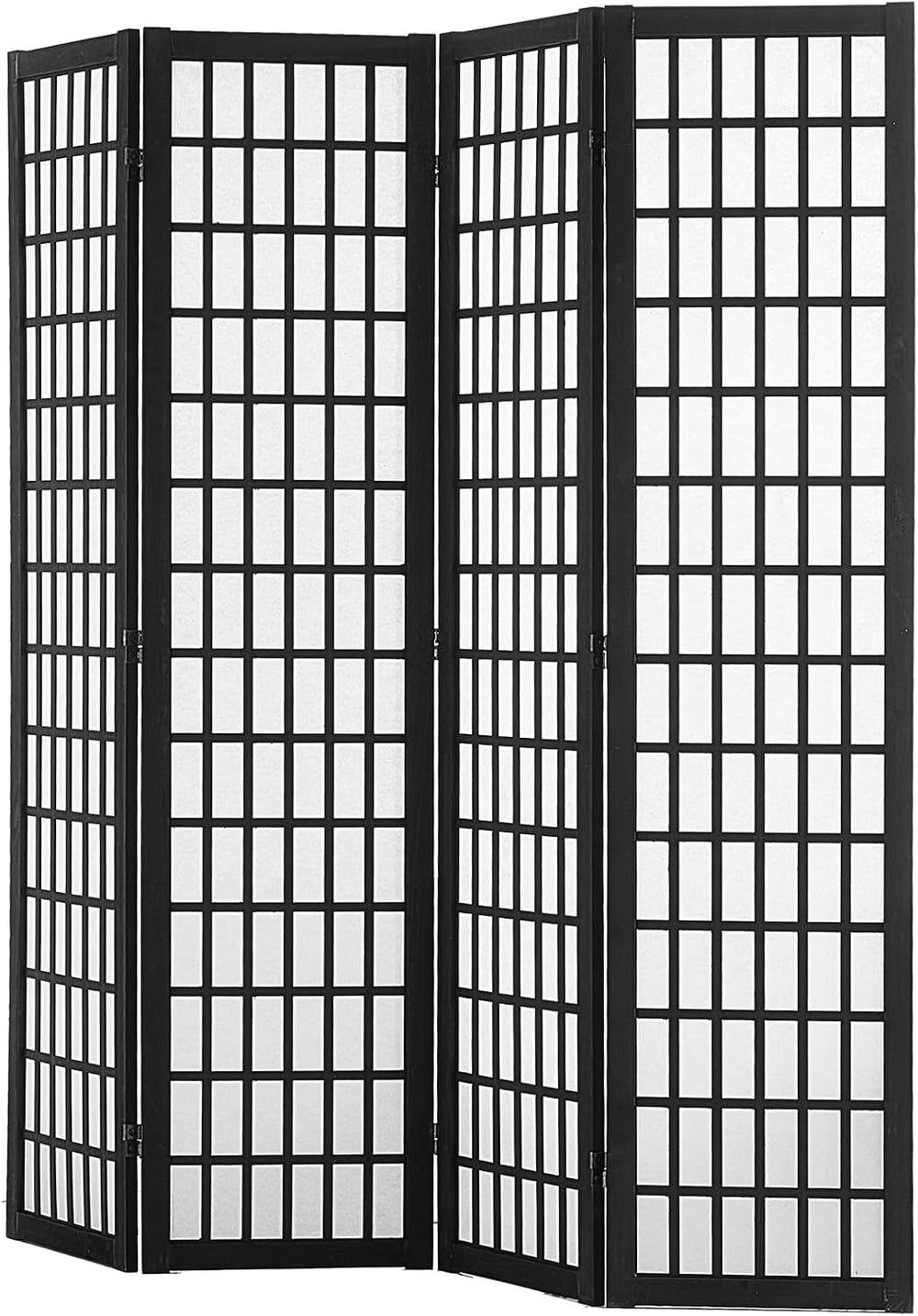 VEVOR Room Divider, 4 Panel Japanese Room Divider, Wood Folding Privacy Scree...