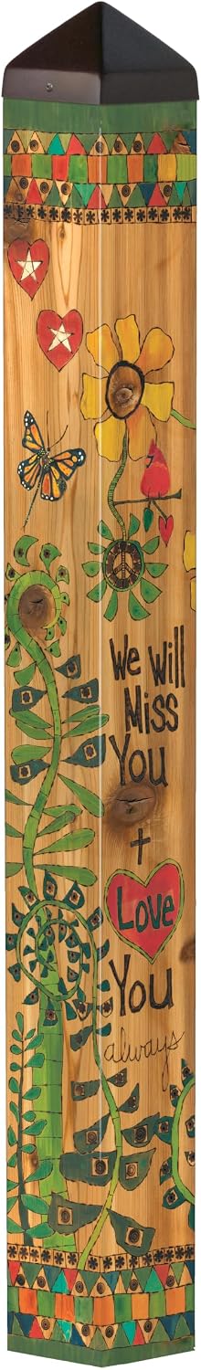 Studio M Art Pole, PVC Weather Resistant Pole with Vinyl Bowl 40 inches Tall ...
