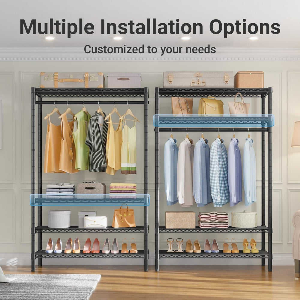 VIPEK V1 Wire Garment Rack, 4-Tier Clothes Rack, Freestanding Closet, Black