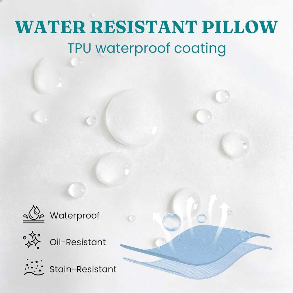 Oubonun Waterproof Outdoor Pillow Inserts 22 x 22 Set of 2, Square Pillows