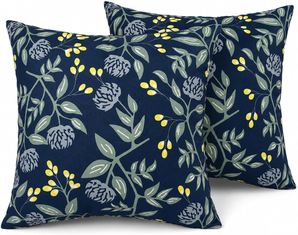 Waterproof Outdoor Throw Pillows with Inserts 18 x 18 Inch