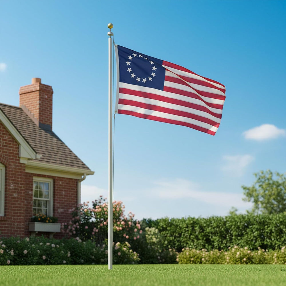 JRED Betsy Ross Flags for Outside, 5x8 Ft 13 Stars American Flag Heavy Duty, ...