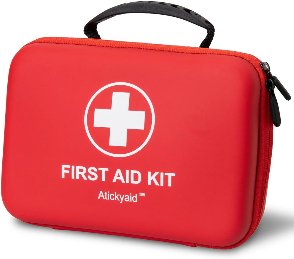 First Aid Kit 340 Piece, Premium Waterproof Hard Shell Medical Kit