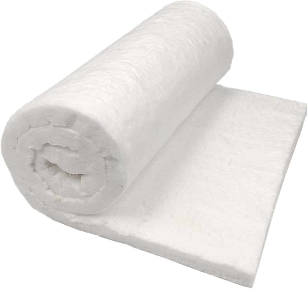 Ceramic Fiber Insulation, 1" Thick x 16" x 48", 2400F Fireproo...