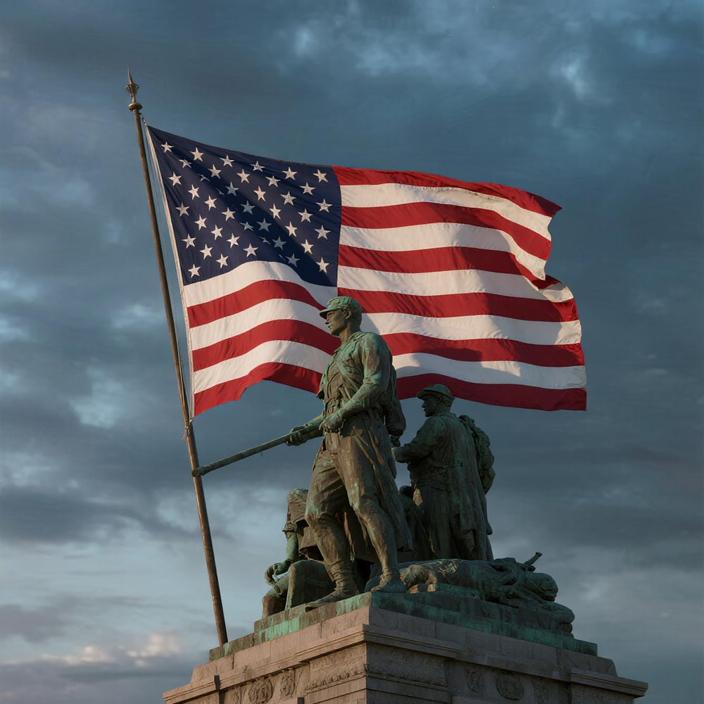 American Flag for Outside 3x5 FT, Deluxe Heavy Duty Spun Polyster, TearProof ...