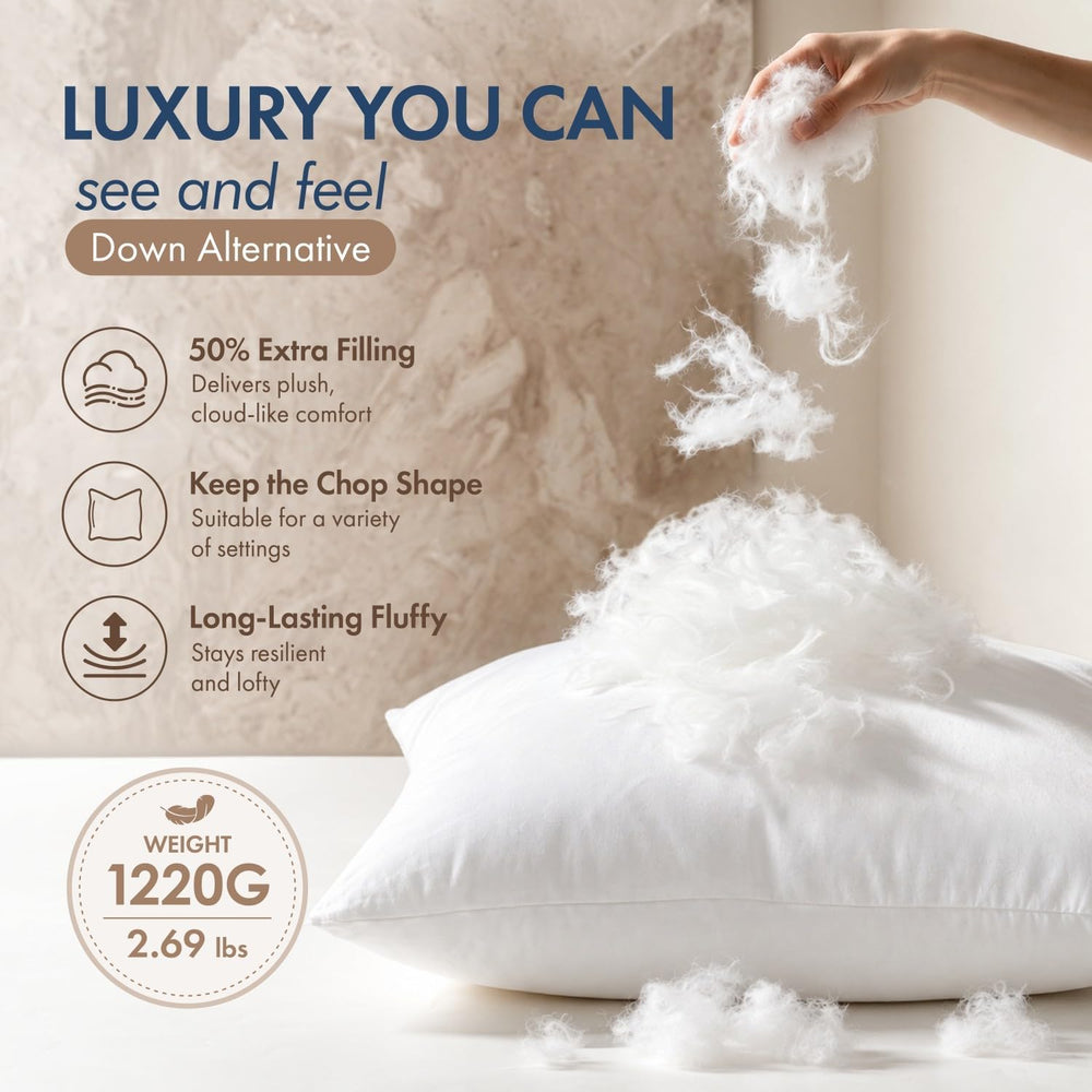 MIULEE 18x26 Inch Synthetic Down Alternative Pillow Insert