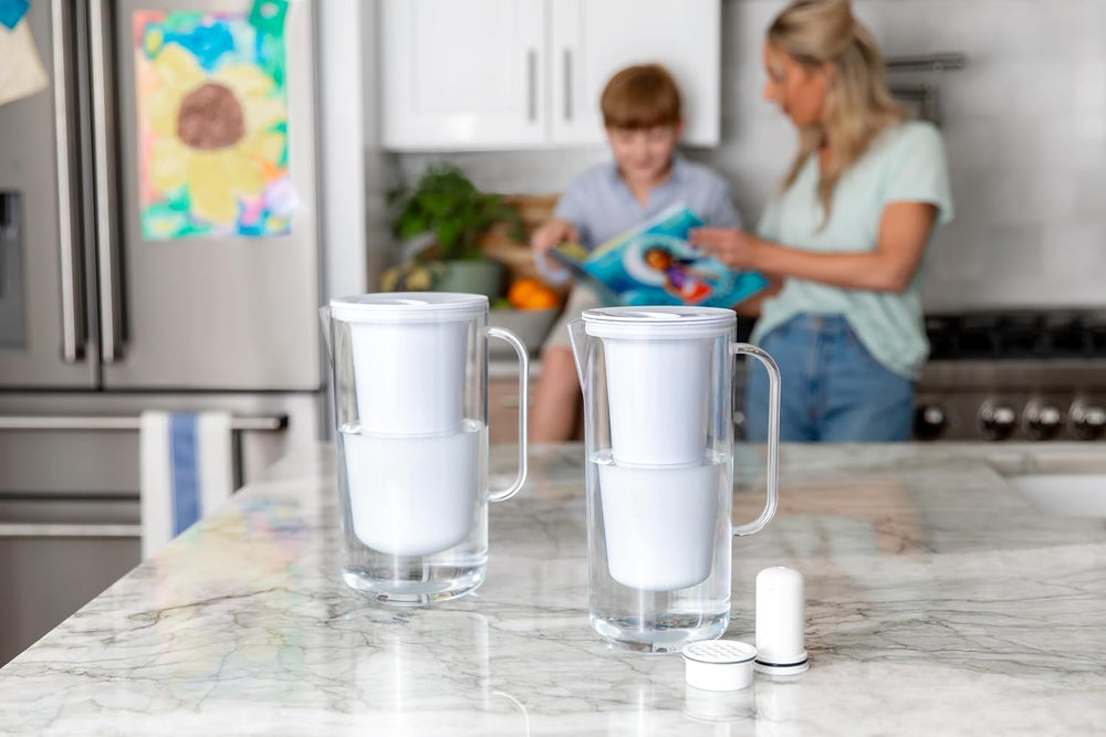 LifeStraw Home Essential BPA-Free Water Filter Pitcher, 10-Cup, White